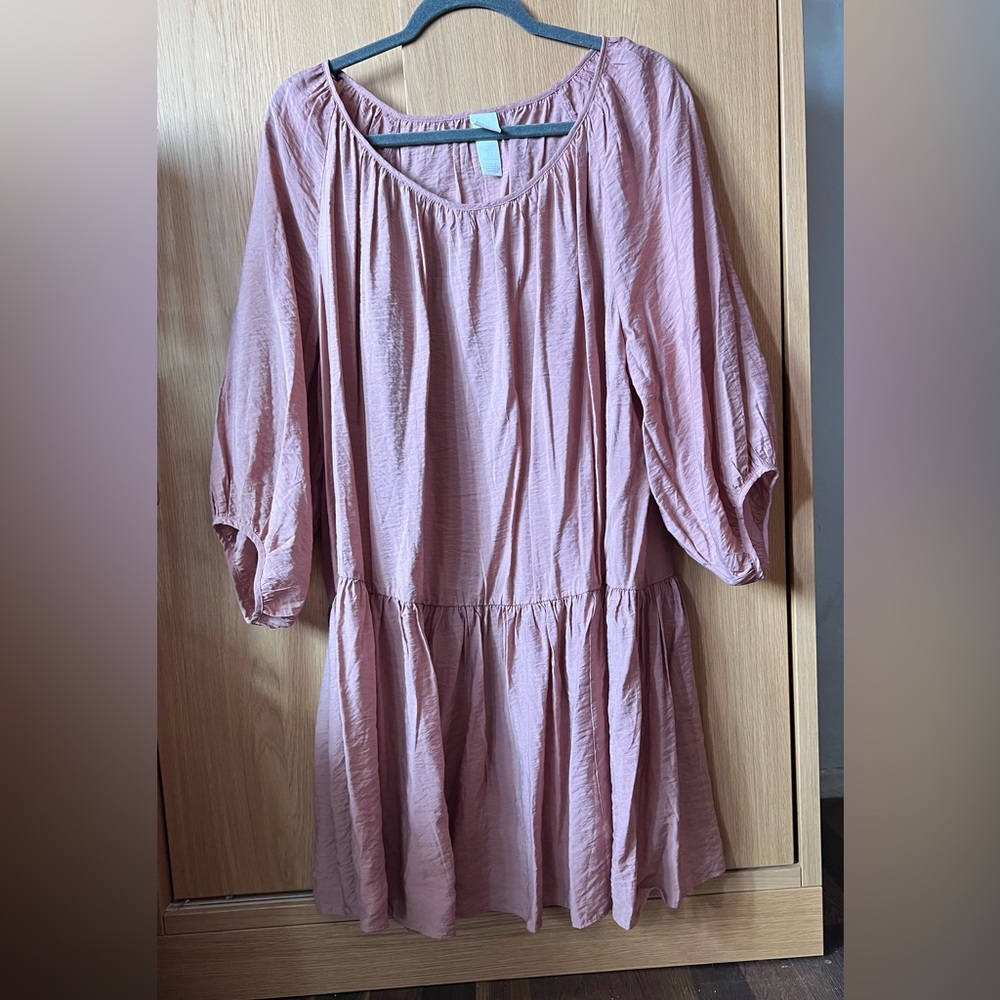 H&M Dusty Pink Oversized Dress